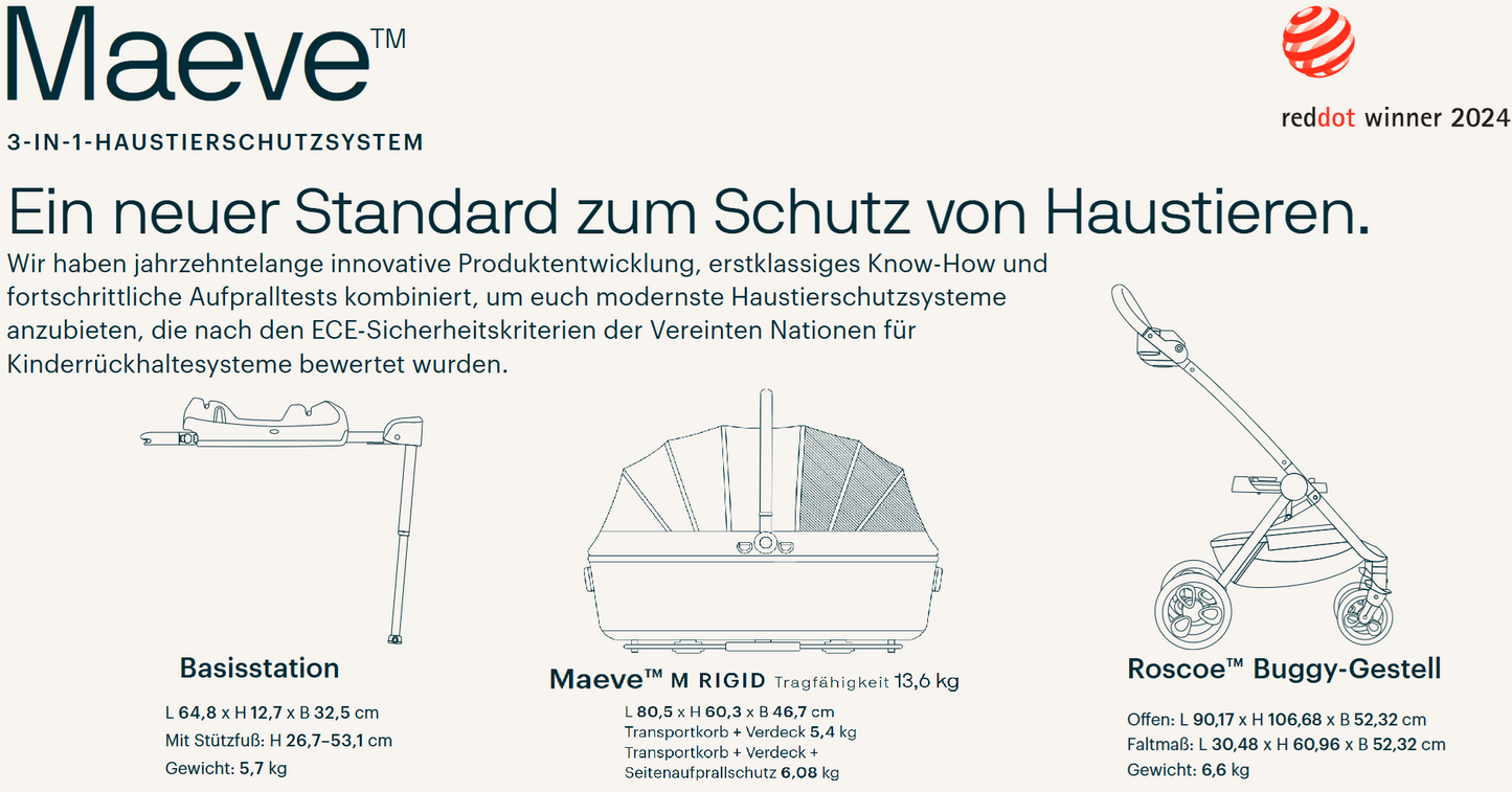 Tavo 3-In-1-Haustierschutzsystem MAEVE MR + ROSCOE + BASE