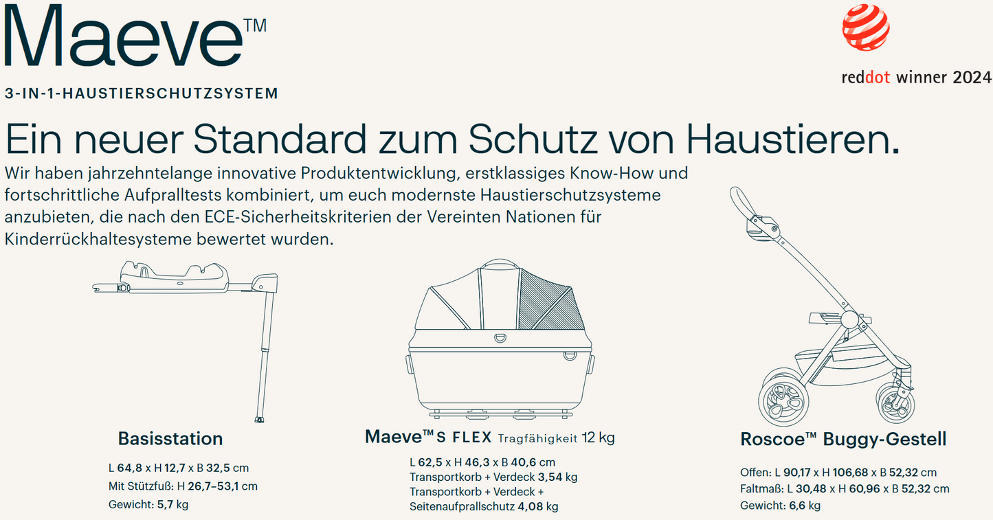 Tavo 3-In-1-Haustierschutzsystem MAEVE SF + ROSCOE + BASE