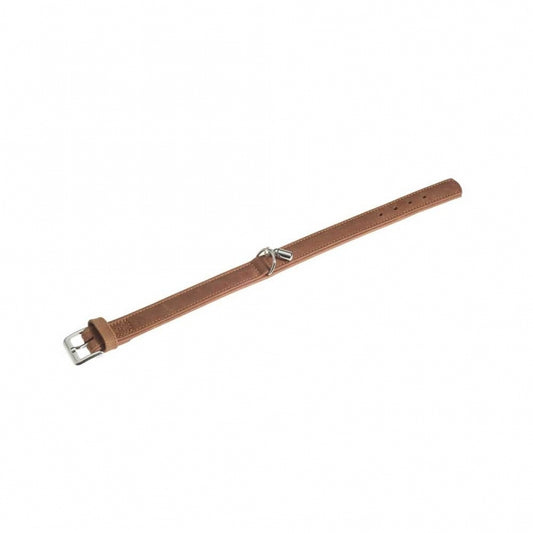 Karlie Collar Buffalo made of calf leather - Brown - 24 cm/10 mm 